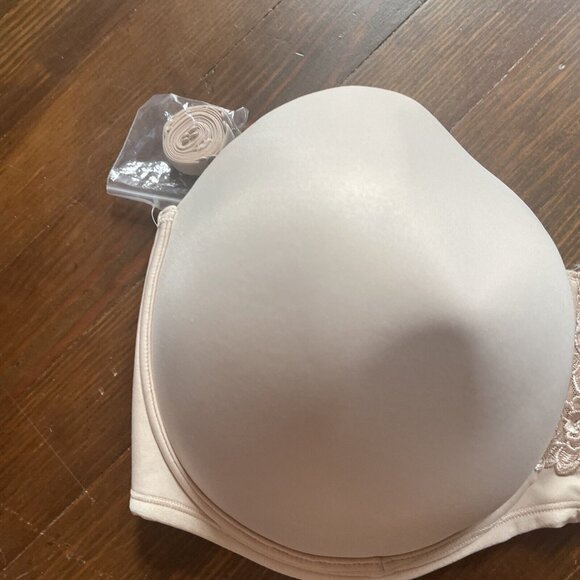 Vanity Fair Womens Beauty Back Underwire Smoothing Strapless Bra 42 G 74380 ROSE - Picture 6 of 11